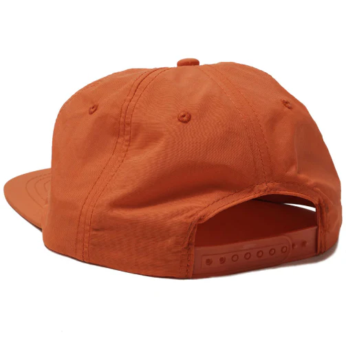 Heroin Script Snapback Hat - Safety Orange - Image 3