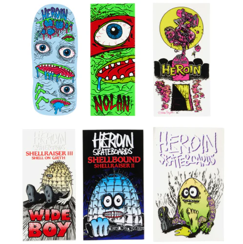 Heroin Shellbound Stickers - Individual
