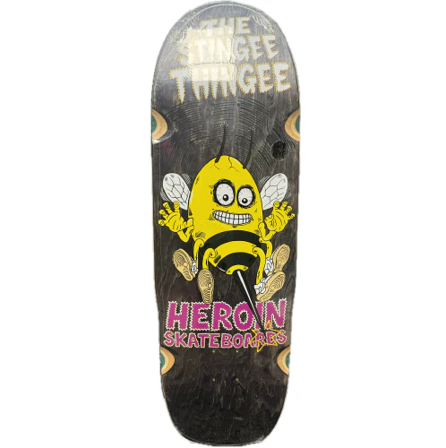 Heroin Stingee Thingee Shaped Skateboard Deck 9.8" - Image 3