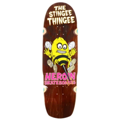Heroin Stingee Thingee Shaped Skateboard Deck 9.8" - Image 4