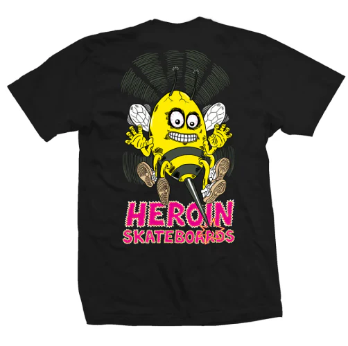 Heroin Stingee Thingee Tee - Black
