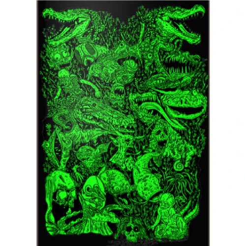 Heroin Swampy Allegory of Fear Skateboard Deck 9.0" - Image 2