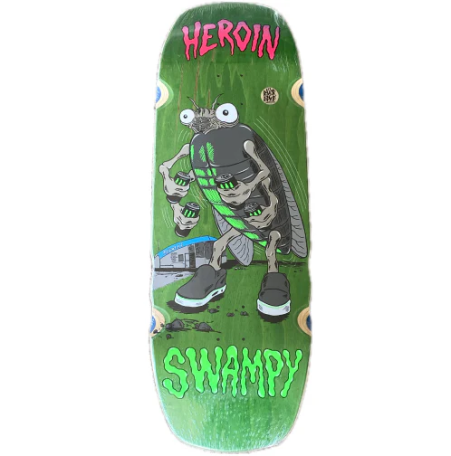 Heroin Swampy Bug Skateboard Deck 10.75" - Image 5