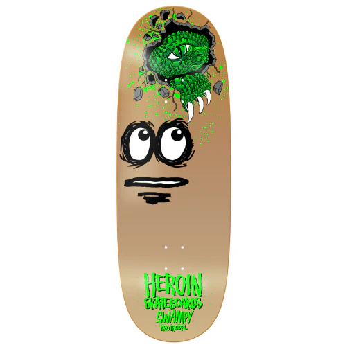 Heroin Swampy Egg Skateboard Deck 11"