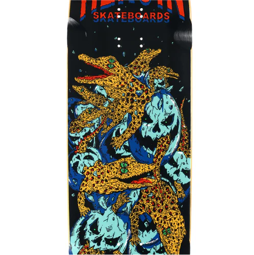Heroin Swampy Gators Double Drilled Skateboard Deck 9.125" - Image 2