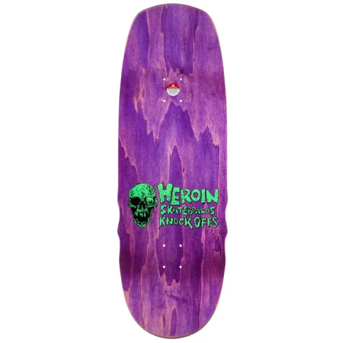 Heroin Swampy Knock Off Skateboard Deck 10.6" - Image 3