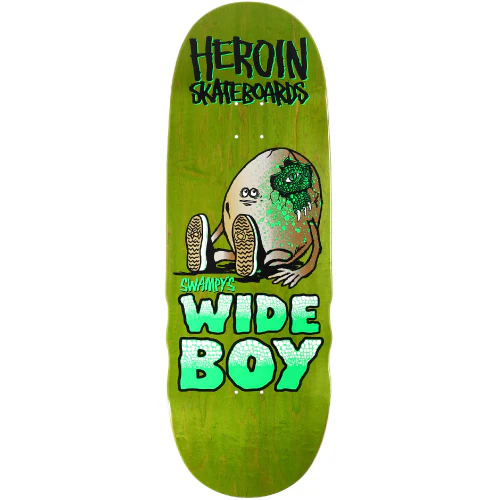 Heroin Swampy's Wide Boy Egg Skateboard Deck 10.75"
