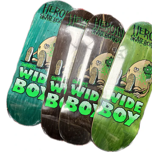 Heroin Swampy's Wide Boy Egg Skateboard Deck 10.75" - Image 2