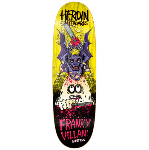 Heroin Villani Guest Egg Symmetrical Skateboard Deck 9.5"