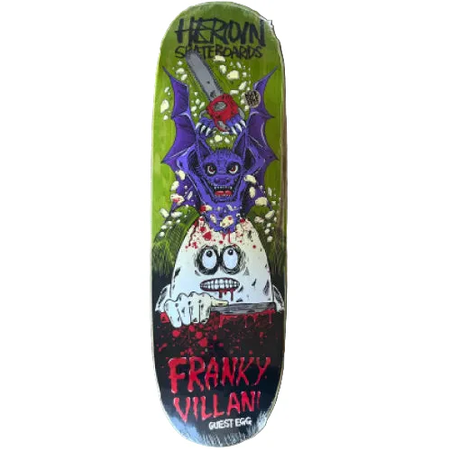 Heroin Villani Guest Egg Symmetrical Skateboard Deck 9.5" - Image 2