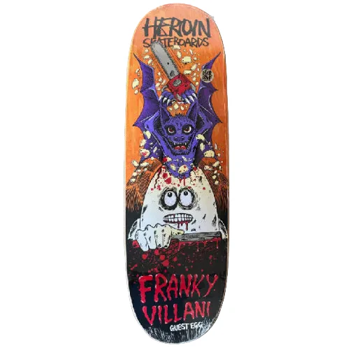 Heroin Villani Guest Egg Symmetrical Skateboard Deck 9.5" - Image 4