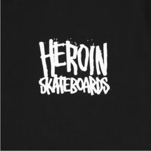 Heroin Wide Boy Tee - Black - Image 4