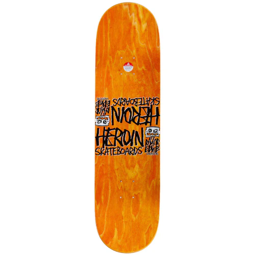 Heroin Wilson Chainsaw Skeletons Symmetrical Skateboard Deck 8.5" - Image 3