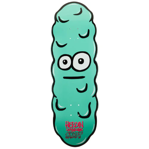 Heroin X Snot Wheels Egg Skateboard Deck 10"