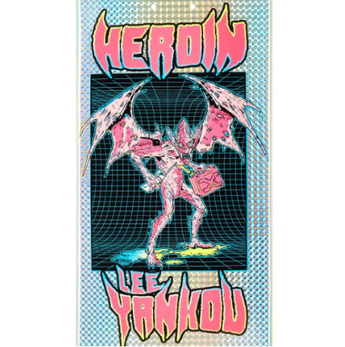 Heroin Yankou Hellscape Skateboard Deck Holographic 8.25" - Image 2