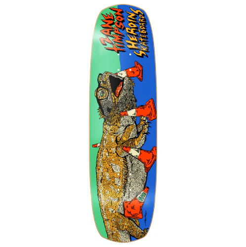 Heroin Zane Dude Symmetrical Skateboard Deck 9.0"