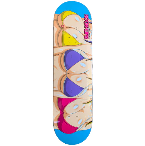 Hook-Ups 3 Girls Skateboard Deck 8.25" - Image 3