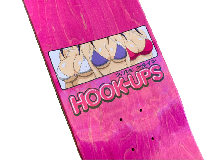 Hook-Ups 3 Girls Skateboard Deck 8.25" - Image 4