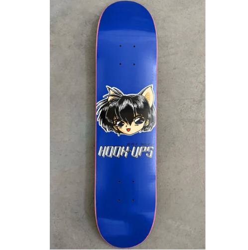 Hook-Ups 30 Years Cat Girl Skateboard Deck 7.3" - Image 4