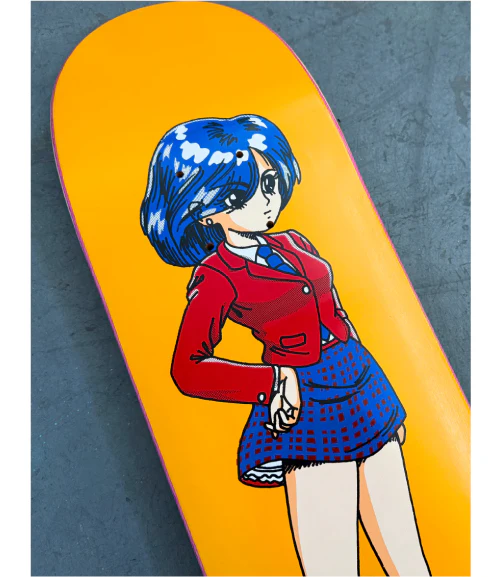 Hook-Ups 30 Years OG School Girl Skateboard Deck 7.5" - Image 4