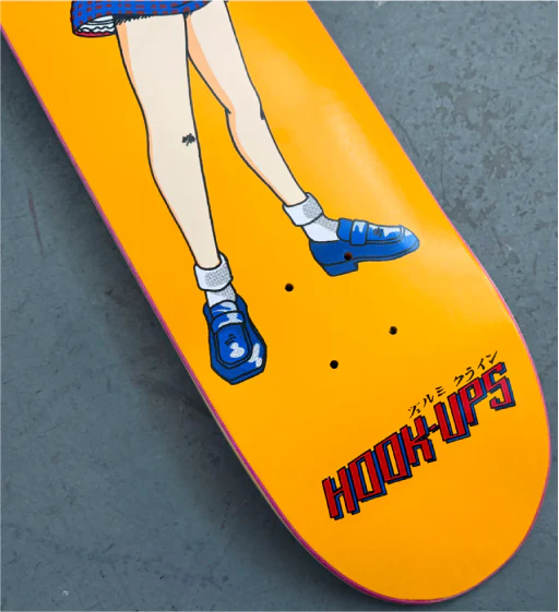 Hook-Ups 30 Years OG School Girl Skateboard Deck 7.5" - Image 5