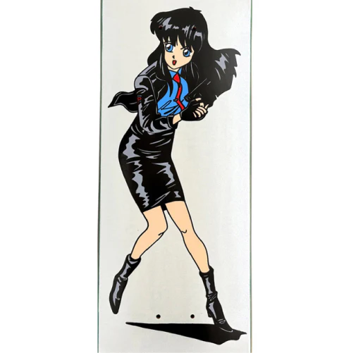Hook-Ups 30 Years Police Girl Skateboard Deck 7.5" - Image 2