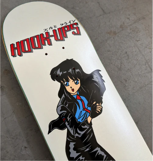 Hook-Ups 30 Years Police Girl Skateboard Deck 7.5" - Image 3