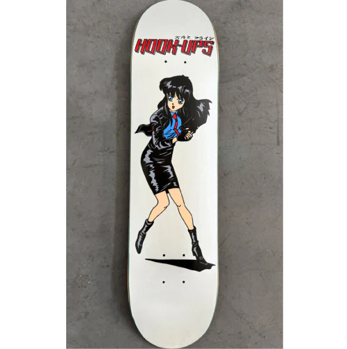 Hook-Ups 30 Years Police Girl Skateboard Deck 7.5" - Image 5