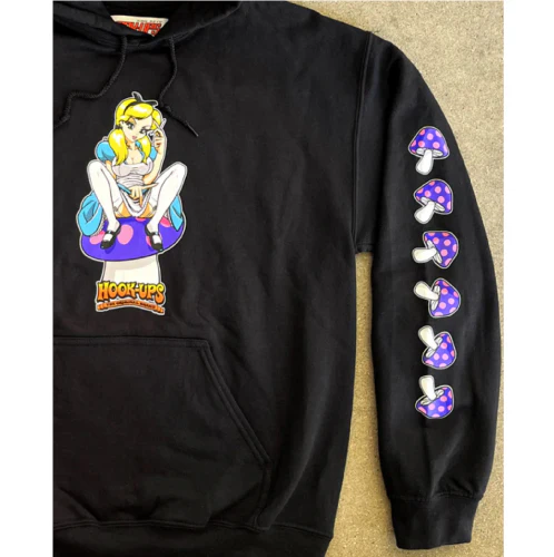 Hook-Ups Alice Hoodie - Black - Image 2