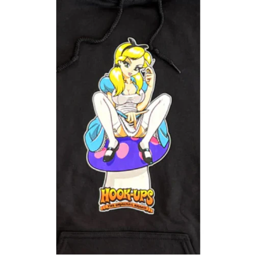 Hook-Ups Alice Hoodie - Black - Image 3
