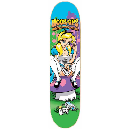Hook-Ups Alice Skateboard Deck 8"