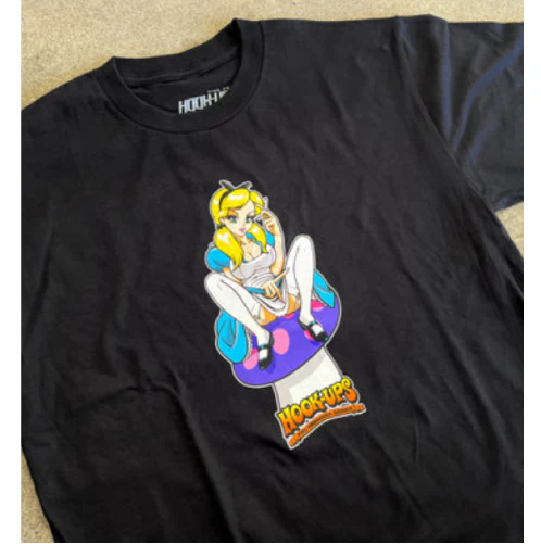 Hook-Ups Alice Tee - Black - Image 3