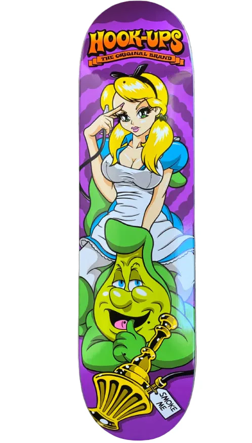 Hook-Ups Alice's Wonderland Skateboard Deck 8" - Image 2
