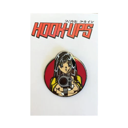 Hook-Ups Barrel of a Gun Enamel Pin - Image 2