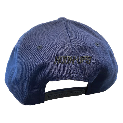 Hook-Ups Barrel of a Gun Snapback Hat - Navy - Image 3