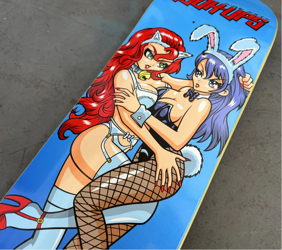 Hook-Ups Catfight Skateboard Deck 8.5" - Image 3