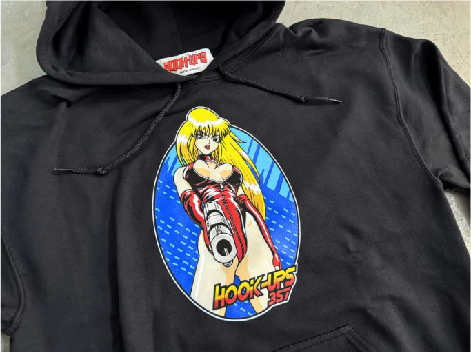 Hook-Ups City Hunter 357 Hoodie - Black - Image 4