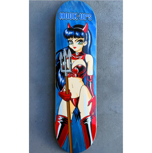 Hook-Ups Devil Girl Skateboard Deck 8.5" - Image 3