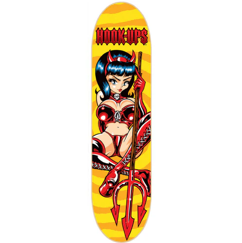 Hook-Ups Devil Queen Skateboard Deck 8.25"