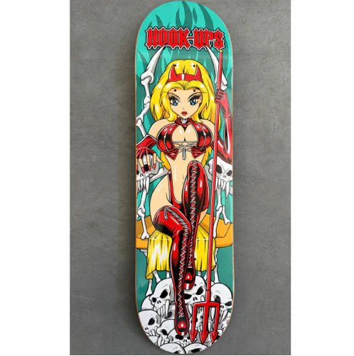 Hook-Ups Devil Throne Skateboard Deck 8.5" - Image 4