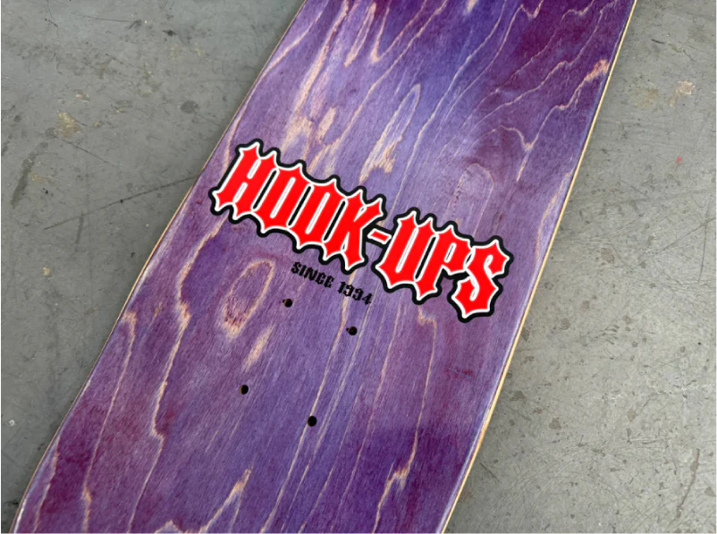 Hook-Ups Devil Throne Skateboard Deck 8.5" - Image 5