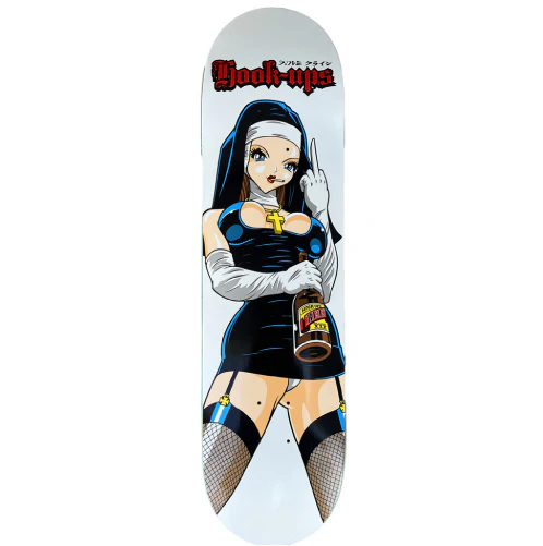 Hook-Ups Evil Nun Skateboard Deck 8.25"