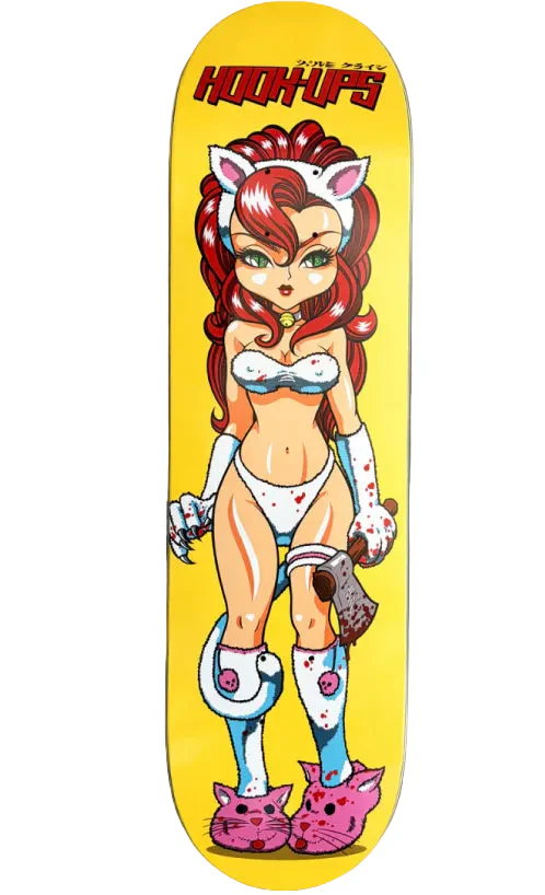 Hook-Ups Hatchet Killer Akiko Skateboard Deck 8.25" - Image 2