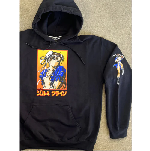 Hook-Ups Jeremy Klein Chun Li Hoodie - Black - Image 2