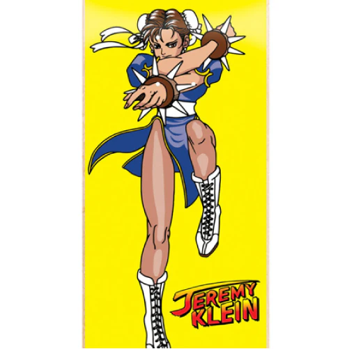 Hook-Ups Jeremy Klein Chun Li Skateboard Deck 8.25" - Image 2
