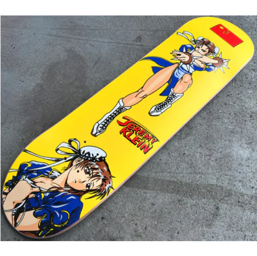 Hook-Ups Jeremy Klein Chun Li Skateboard Deck 8.25" - Image 3