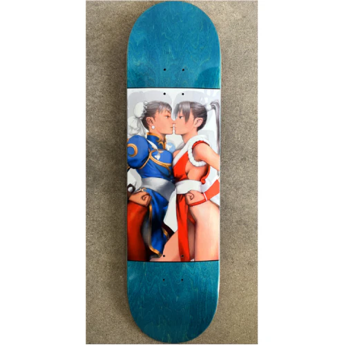 Hook-Ups Jeremy Klein Chun Li vs. Mai Skateboard Deck 8.5" - Image 3