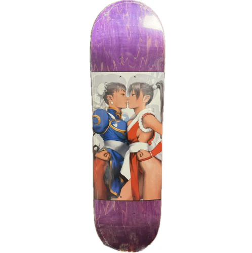 Hook-Ups Jeremy Klein Chun Li vs. Mai Skateboard Deck 8.5" - Image 5
