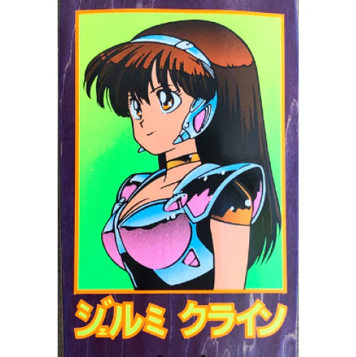 Hook-Ups Jeremy Klein Dream Girl Shaped Skateboard Deck Purple Veneer 9.75" - Image 2