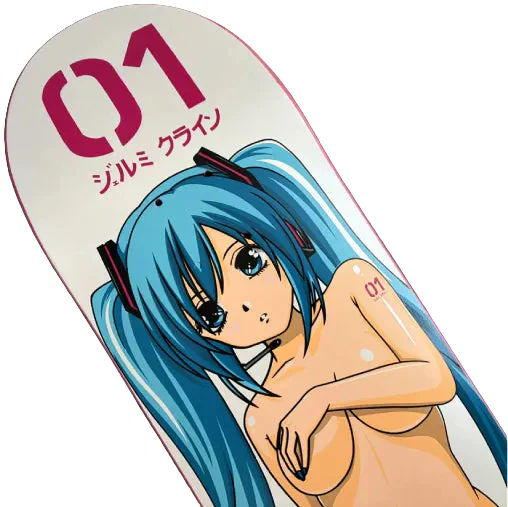 Hook-Ups Jeremy Klein Hatsune Skateboard Deck Pearl White 8.5" - Image 3
